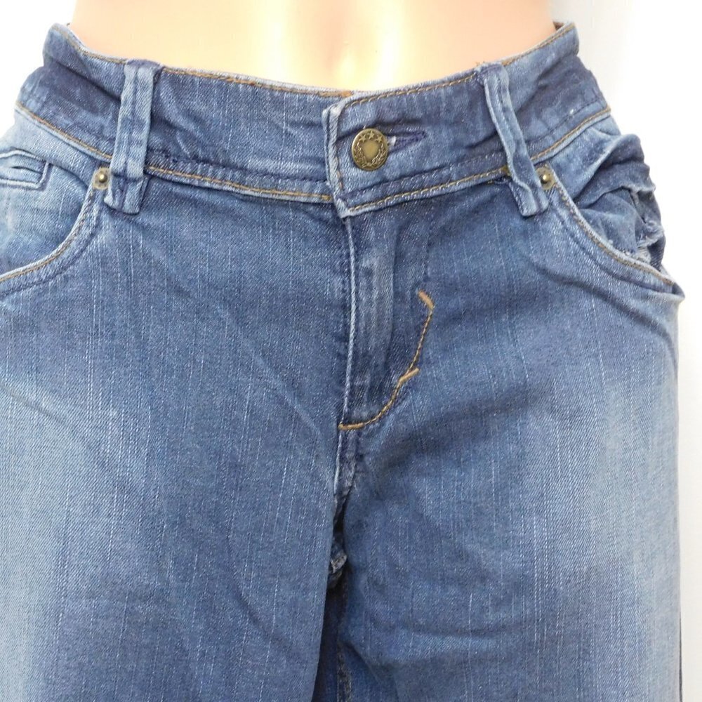 𝅺pegasus Stone Washed Denim Blue Jeans Size 4 / 32" - Picture 2 of 4